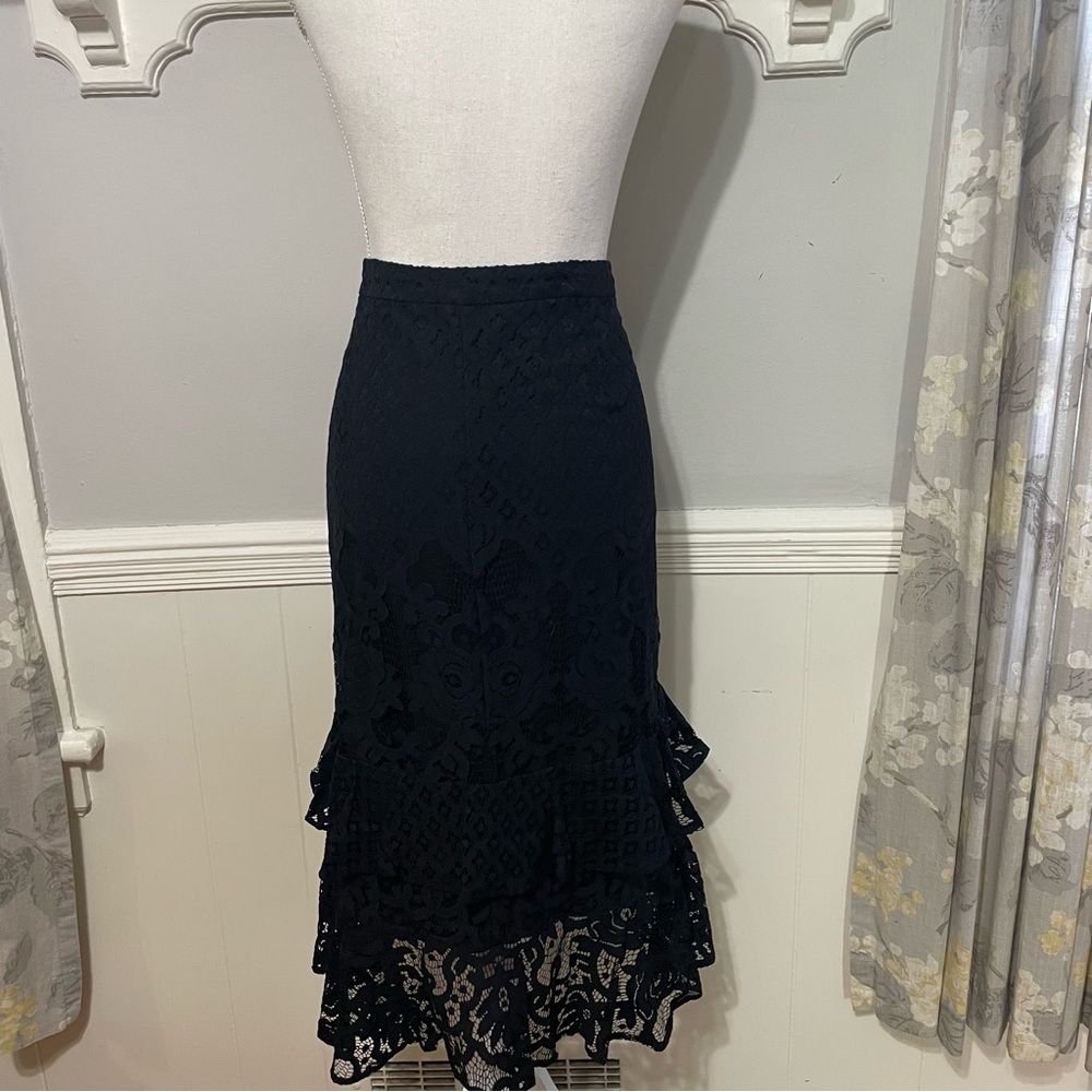 Chelsea28 High-Low Lace Tiered Ruffled Skirt Size XXL - Picture 5 of 8